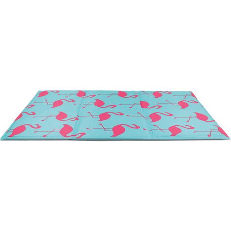 50 x 90 cm: Stay Fresh tappetino refrigerante impermeabile double face modello Fenicottero per cani