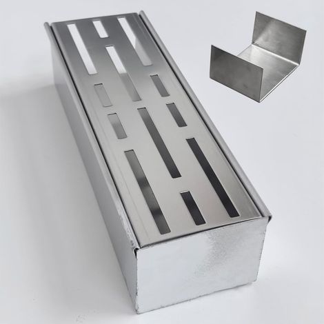 Accessoires pour caniveau extérieur, Bouchon de Finition avec connecteur, pour caniveau extérieur d’Une Largeur de 7 cm (1/5)