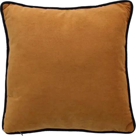 Coussin Déco en Velours "Java" 40x40cm Café (1/3)