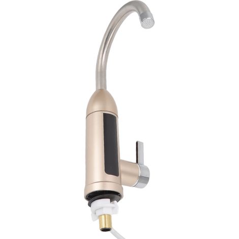 Robinet chauffant instantané 3000 W, robinet électrique rotatif pour eau chaude et froide, en acier inoxydable, pour cuisine et salle de bain, prise européenne 220 V