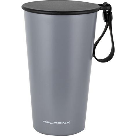 Mug isotherme FIORE 450 ml gris foncé
