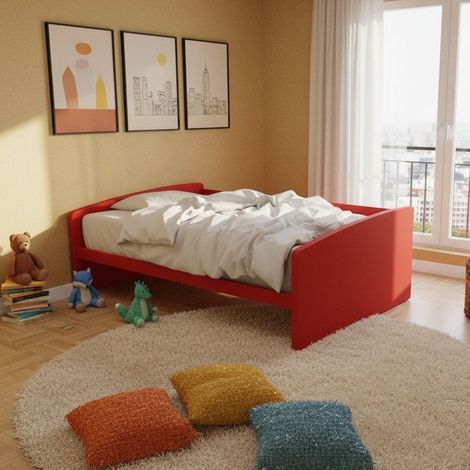 Divano letto singolo 120x190  - Ideale per camerette - Rosso