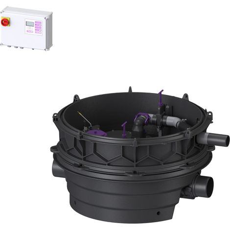 -Rückstauhebeanlage Ecolift XL Mono, 1 mot. Klappe, SPF 4500-S3