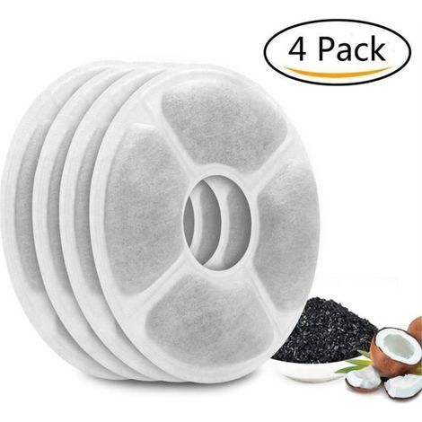 Recharge 4 Filtres pour Fontaine à Chat Filtre à Eau Filtre de Rechange pour Distributeur D\'eau de Remplacement pour Chien-Chat-Ywey (1/5)