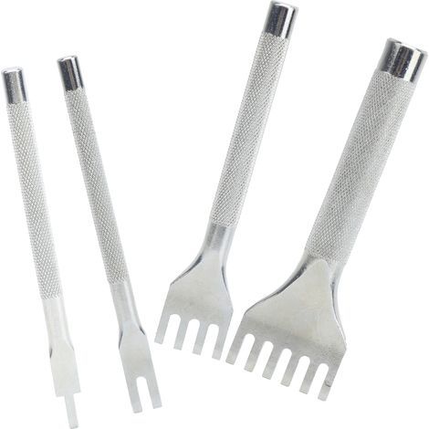 Outil de Poinçon de Griffe en Cuir, 1/2/4/6 Griffes de Laçage Couture Trou de Poinçon en Cuir Artisanat Outil Perforateur de Trou HSS Cuir Artisanat Outil de Poinçonnage des (1/5)