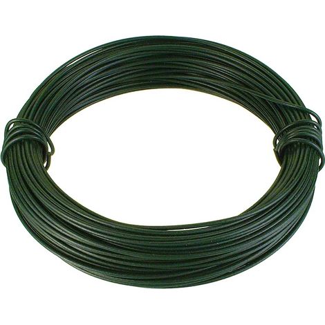 Filo di ferro zincato rivestito PVC verde Ø 2,0 mm. - 25 mt.