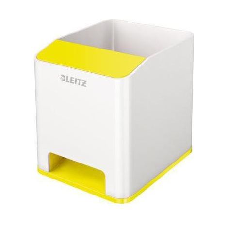 LEITZ Stifteköcher Leitz WOW Duo Colour 9 x 10 x 10,1 cm (B x H x T) Polystyrol gelb/weiß (1/2)