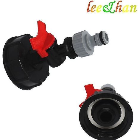 Robinet pour réservoir IBC de 1000 litres, adaptateur S60x6 et 3/41pcs-8 (robinet uniquement) (1/2)