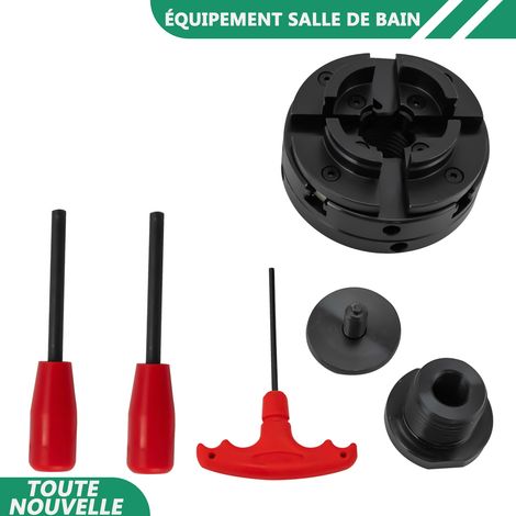 M33 4 mâchoires mandrin 39-76mm serrage clé en forme de T 2 leviers de serrage (1/5)