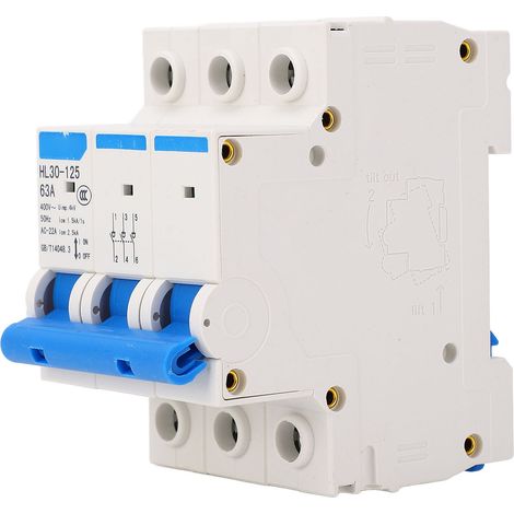 Disjoncteur isolateur PC ignifuge 3 pôles miniature 400V 63A (1/5)