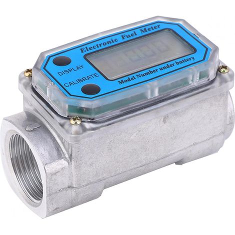 15-120L 1 "NPT débitmètre à Turbine numérique débitmètre de carburant débitmètre de carburant débitmètre d'essence(Bleu)