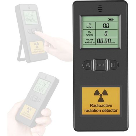 Détecteur de rayonnement nucléaire portable à affichage LCD pour usage domestique et laboratoire, testeur de rayonnement radioactif multifonctionnel (1/5)
