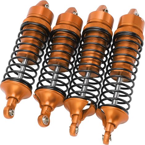 RC-Stoßdämpfer (vorne/hinten) für 1:10-Geländewagen LOSi Lasernut U4 Tenacity, orange (1/5)