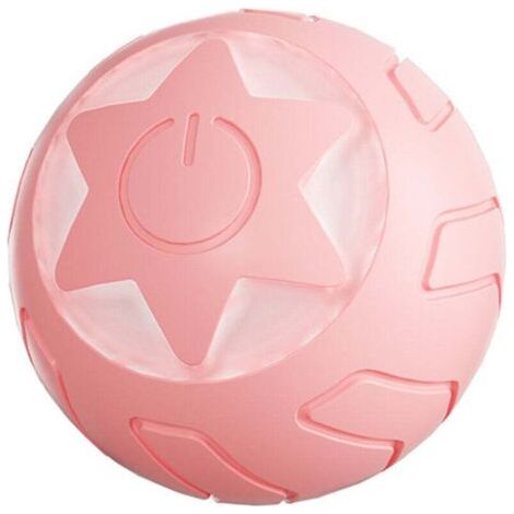 1 PC Rose Jouet Chat Interactif Balle pour Chat Intelligente à Roulement Automatique, avec lumières LED Changeantes, 2 Modes, Rechargeable Type-C pour Chats (1/4)