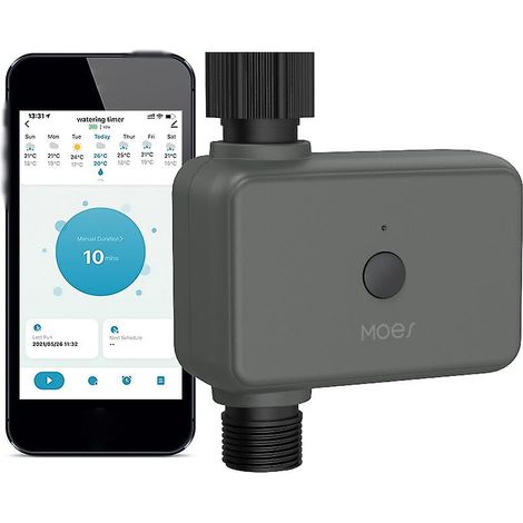 Intelligente Tuya App BT Bewässerungsuhr mit Regenverzögerung, programmierbare Bewässerungsuhr mit automatischer und manueller Steuerung