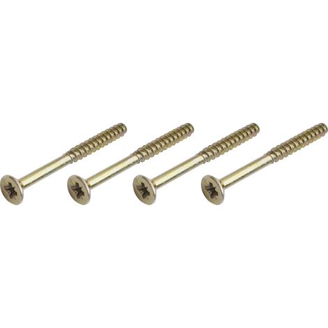 Hoppe Holzschrauben Set für Türklinke mit Schnellstift 4x50mm Stahl vernickelt (1/2)