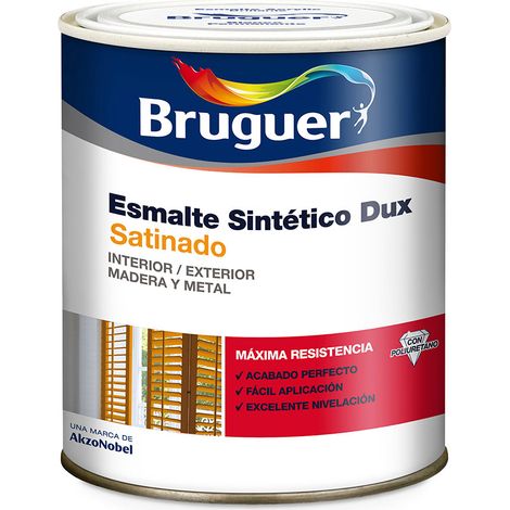Peinture émail bruguer 750 ml noir finition satinée (1/2)
