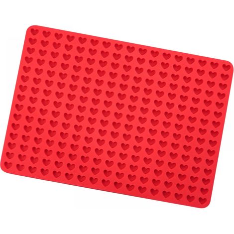 Mini tappetino da forno in silicone a forma di cuore, mini stampo fai da te per biscotti per cani (1/3)