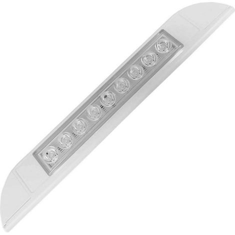Luz LED para toldo - Iluminación exterior para caravanas - Iluminación segura - Diseño impermeable - 256 mm de longitud - Negro (1/5)