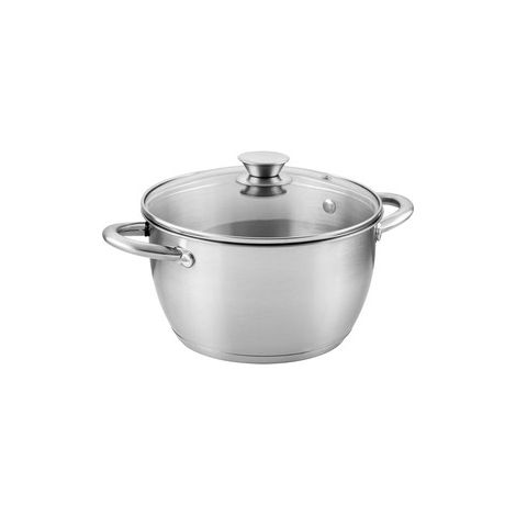 Marmite à induction Henry 18 cm - 2,3 l : Acier inoxydable, facile à nettoyer