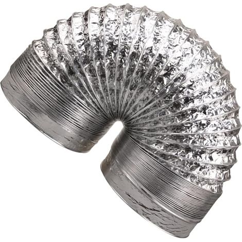 Homoyoyo Tuyau de Conduit Flexible en Aluminium Épais pour Ventilation, Design Rétractable Facile à Ranger, Diamètre 170 Mm, pour Systèmes de Climatisation et Sécheuse (1/5)