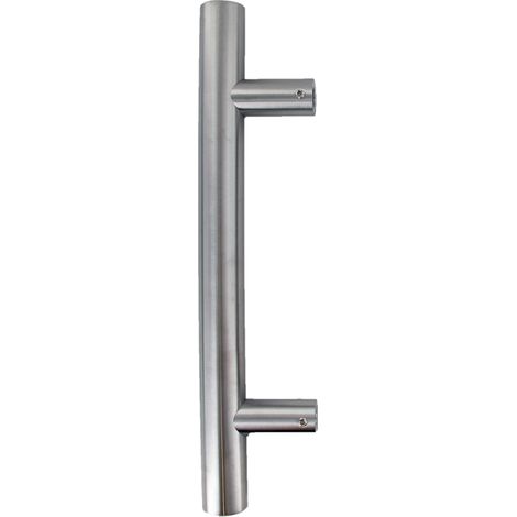 Secury-T – Poignée de tirage en inox 304 – Bâton de maréchal droit 90° – Longueur 1400mm – Installation universelle pour portes