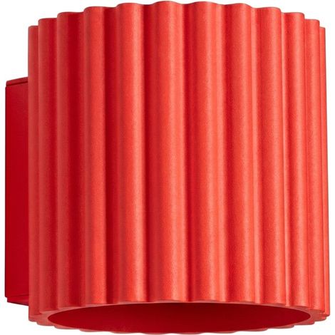 Apliques AURA rojo aluminio 1xG9 10cm Sollux (1/2)