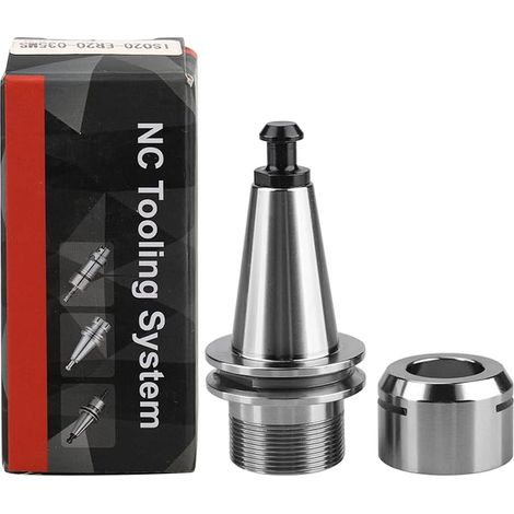 ISO20 ER20 35L Clamping Chuck G2.5 CNC Spindle Holder Alloy Steel for Lathe, Grinding Machine, Drill, Milling Machine (1/3)