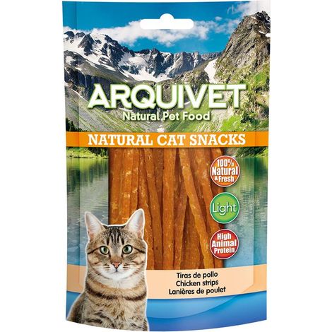 ARQUIVET Tiras de Pollo Golosinas para Gatos 50g