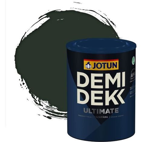 Peinture Bois - DEMI DEKK ULTIMATE - Lasure Opaque Satinée - RAL 6009 - 0,75L (1/2)