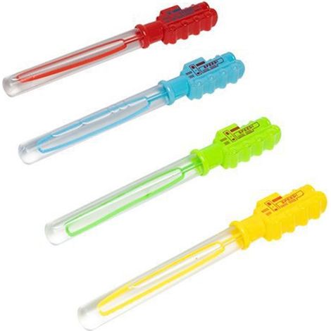 Trade Shop - Set 3pcs Tubo Jabón Burbuja Varita 27.5 Cm 60 Ml Forma Train 4 Colores 6560327 - (1/2)