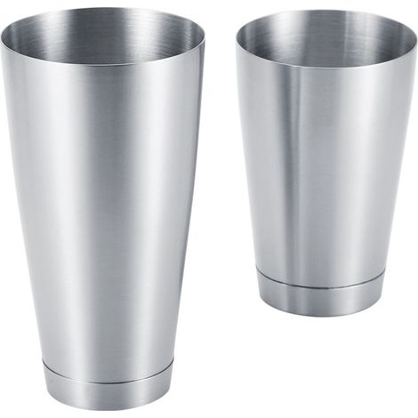 Robuster und langlebiger Cocktailshaker aus Edelstahl, Bar- und Küchenutensil (silber) (1/5)