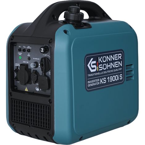 Generador de energía de gasolina Könner & Söhnen Inverter KS 1900i S, 2,0 kW, silencioso, onda sinusoidal pura (1/5)