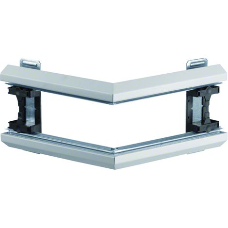 Angle extérieur pour BKIS épais 12,5mm simple hauteur acier RAL9016 Pure HAGER BKIS121303E9016