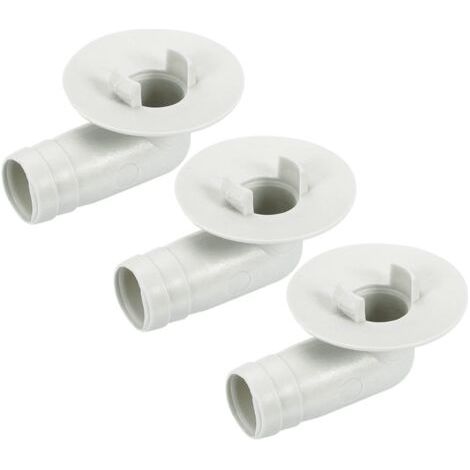 Connecteur tuyau de vidange 17mm – Raccord coude pour climatiseur mobile – Étanchéité optimale – Lot de 3 pièces en PP beige (1/5)