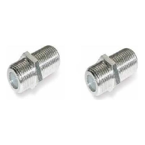 2 x RACCORD F À VISSER FEMELLE-FEMELLE tv tnt satellite cable HD ME
