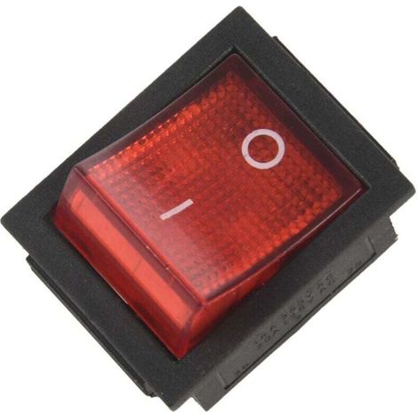 Interruptor basculante Crezuo de 4 pines ON/OFF 15A 250V 20A 125V CA 28x22mm-Crezuo