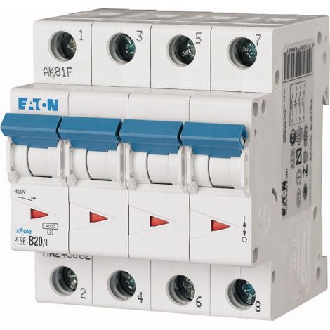 Disjoncteur PLS 4X20A 6kA courbe C (000243088)