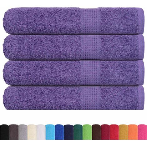 Serviettes de sauna FROGN 4 pcs violet 80x200 cm 360 g/m²