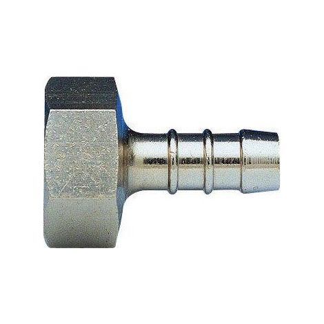 Raccordo portagomma femmina 1/2", nichelato UNI 7141-8 GPL G0663N04 - -  ENOLGAS - - (1/2)