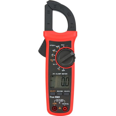 Pince ampèremétrique numérique portable LCD UNi T UT201+ - Testeur de courant et de tension AC/DC (1/5)