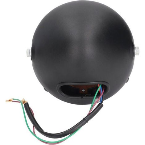 Tbest Phare LED Universel, Phare LED de Moto 6,5 Pouces Rétro Phare Rond IPX66 étanche pour Motos Scooters. (1/4)
