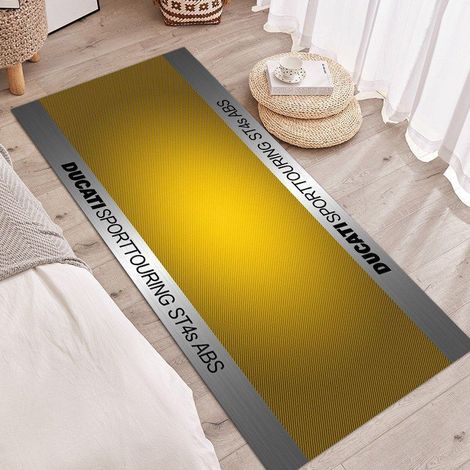 Motorrad-Ausstellungsmatte, 60 x 200 cm, rutschfest, ideal für Motorradfans. Dekorative Matte, fleckenabweisend und leicht zu reinigen. (1/5)