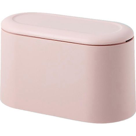 Mini poubelle avec couvercle - Petite poubelle amovible, mini poubelle en plastique (1/4)