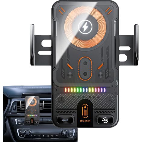 Support de Chargeur sans Fil de Voiture Support de téléphone de Voiture à Charge Rapide 15 W – pour Les trajets Quotidiens, Les Voyages de Longue Distance, Les Voyages d'affaires, Les Vacances en (1/5)