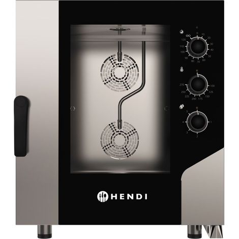 HENDI Konvektionsdampfgarer CONTROL 7x GN1/1, 400V/15400W, 730x855x(H)850mm