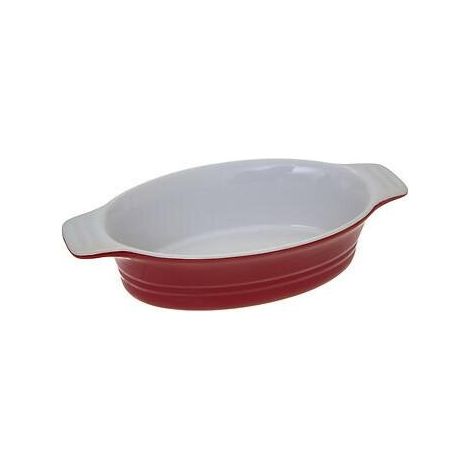 Vaso ovale in argilla rossa realizzato in ceramica resistente (1/2)