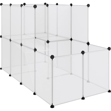 Jaula para animales pequeños transparente 142 x 74 x 93 cm PP y acero Transparente 020041651 (1/5)