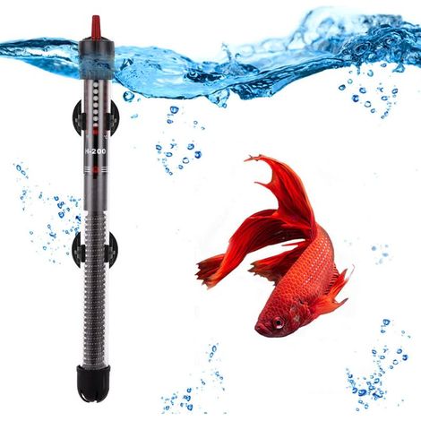 Chauffage d'Aquarium 100W - Thermostat réglable, Mini Chauffe-Aquarium, Réglable Réchauffeur, D'Aquarium Tige Chauffante pour Réservoirs À Poissons Et Aquarium avec 2 Sections De Housse De Protection (1/5)