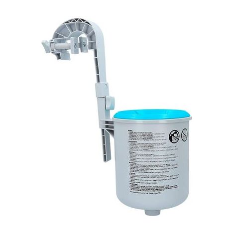 Intex 28000 Oberflächenskimmer, freistehend oder auf einem Rohr montiert – Für Aufstellpools, entfernt Blätter und Insekten, verstellbarer Schwimmer, feinmaschiges Netz, optionaler Teleskopgriff (1/5)